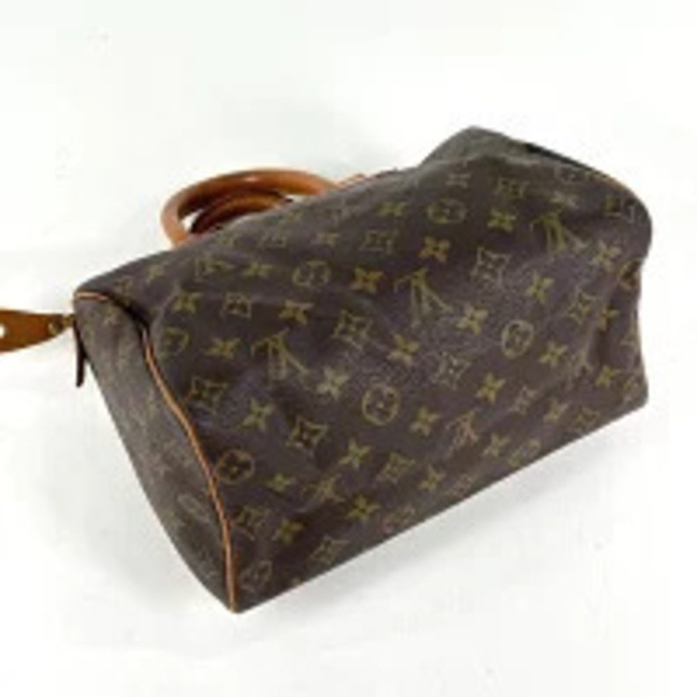 Louis Vuitton Boston Handbag Speedy Brown Bag Commuter Monogram